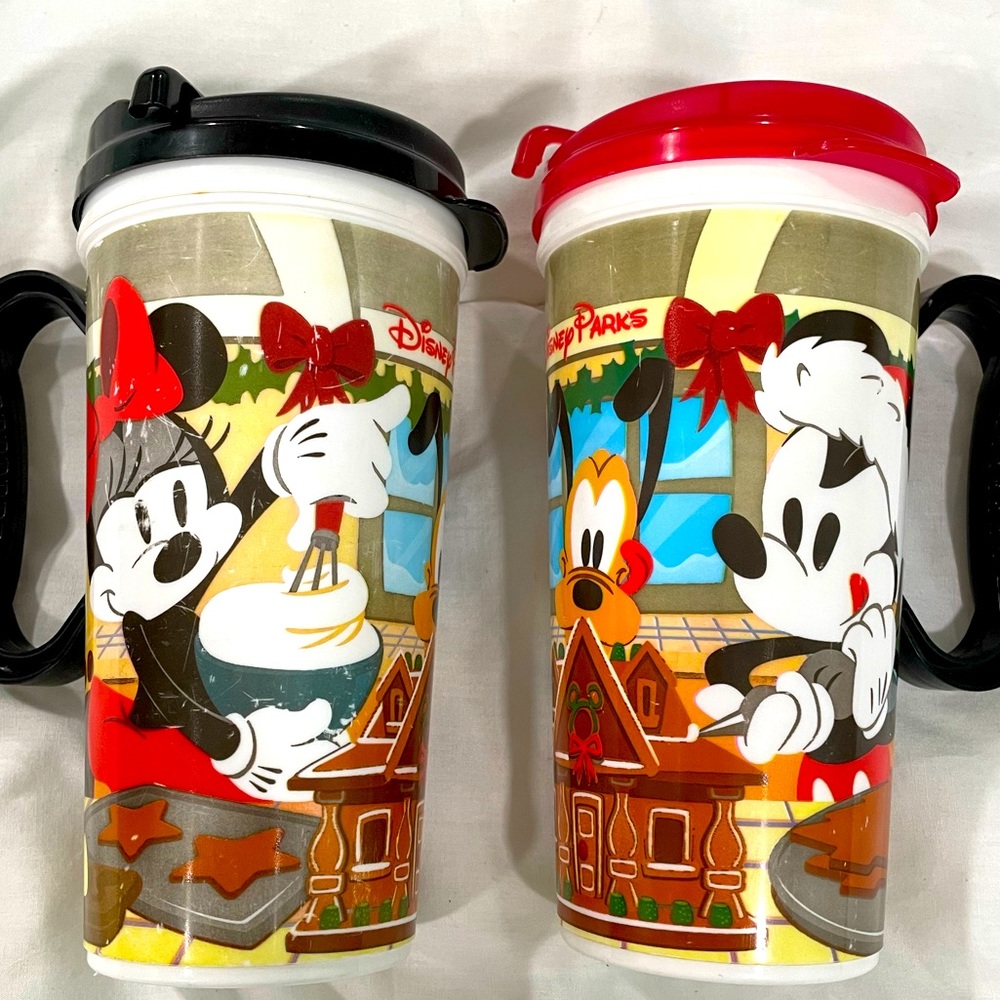 Set of 2 Walt Disney World Resort Holiday Reusable Cups